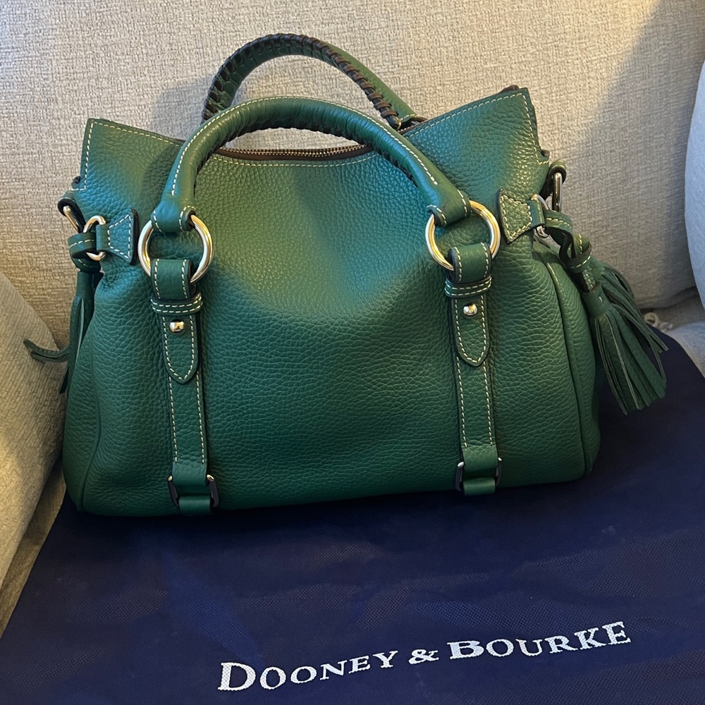 Dooney & Bourke Emerald Green Satchel - Picture 3 of 16